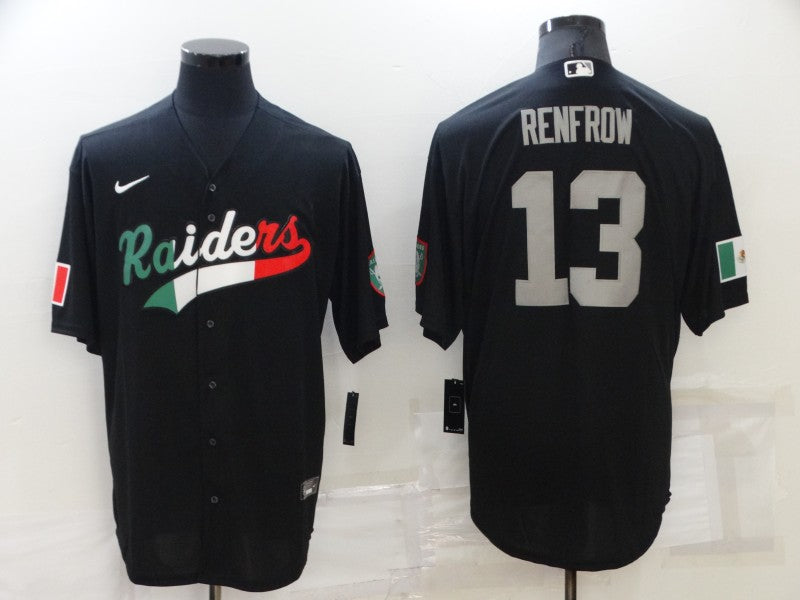 Men's Las Vegas Raiders Hunter Renfrow #13 Black Player Game Jersey1 Joint Edition