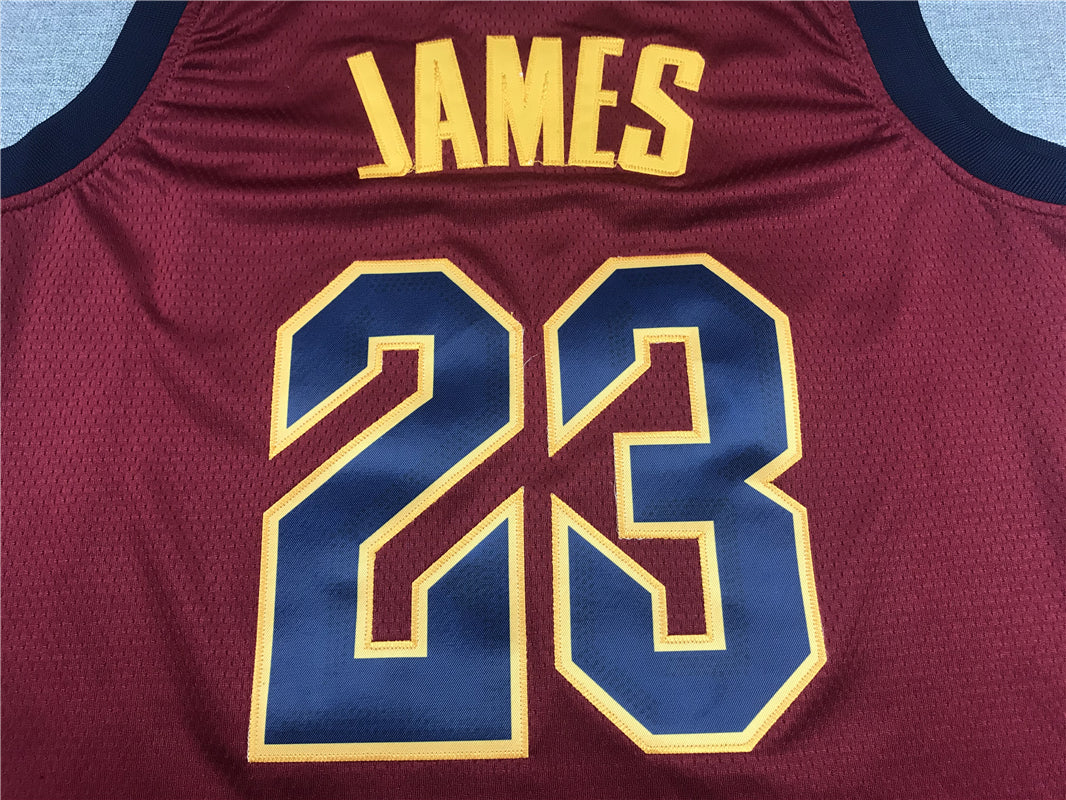 Men's Cleveland Cavaliers LeBron James #23 Red Swingman Player Jersey1