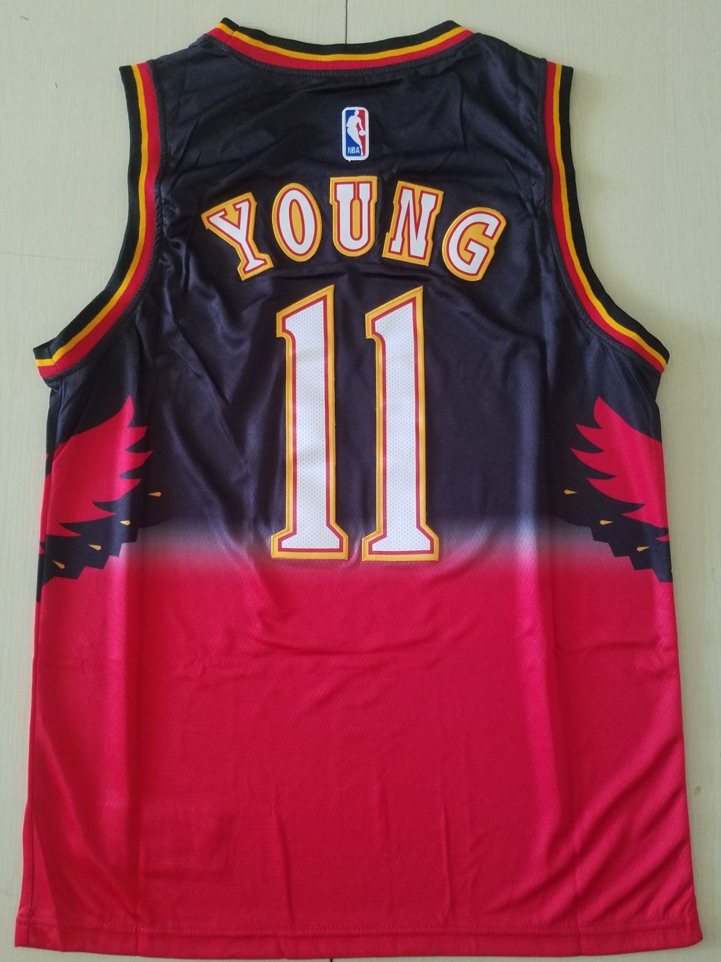 Men's Atlanta Hawks Trae Young #11 NBA Swingman Jersey1 - Retro Red