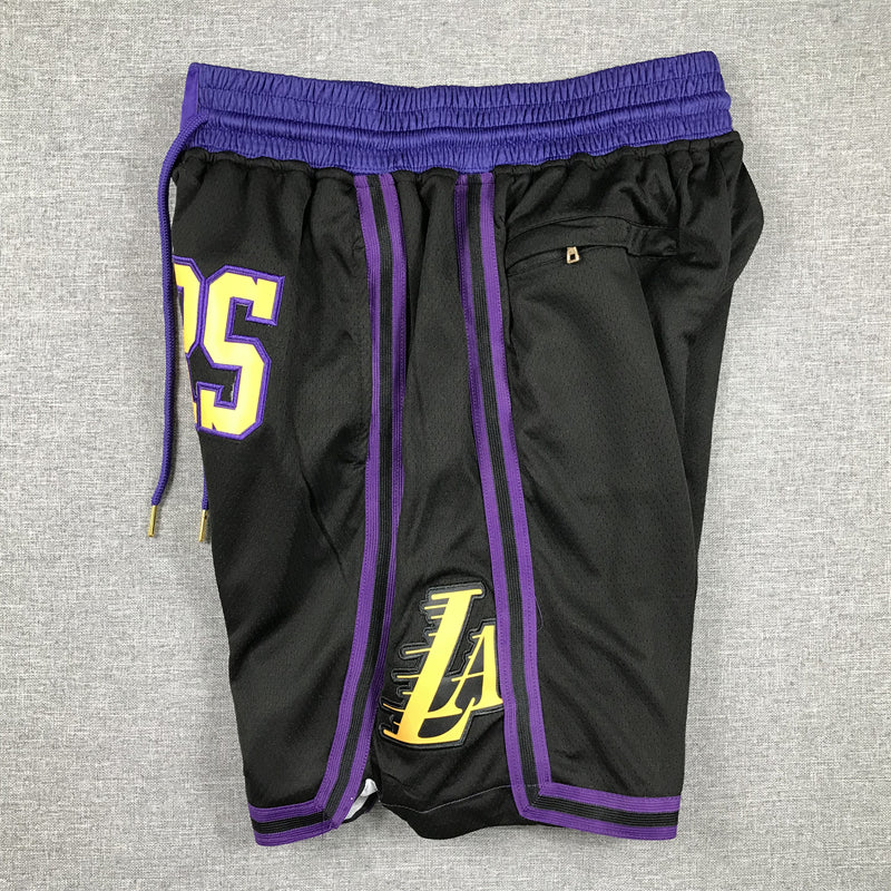 Men's Los Angeles Lakers Black 2023/24 Pocket Shorts1 City Edition