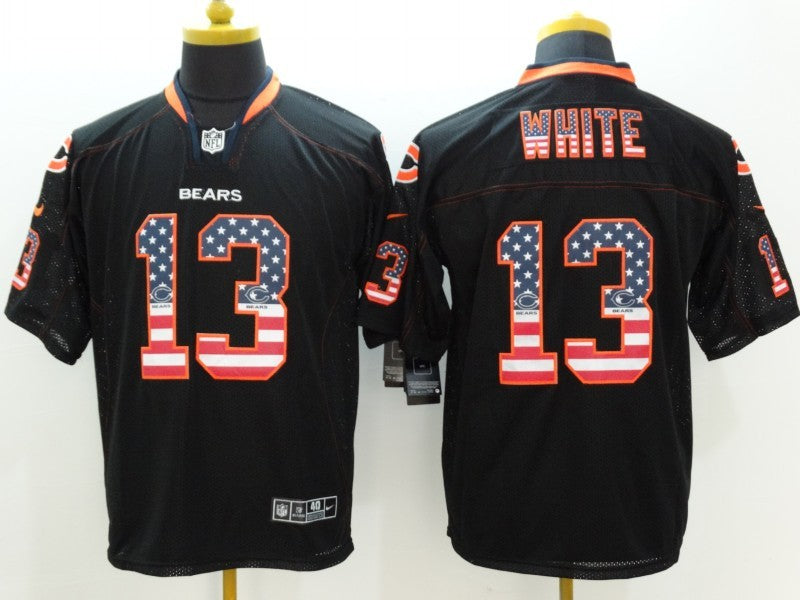 Men's Chicago Bears Kevin White #13 Black Game Jersey1