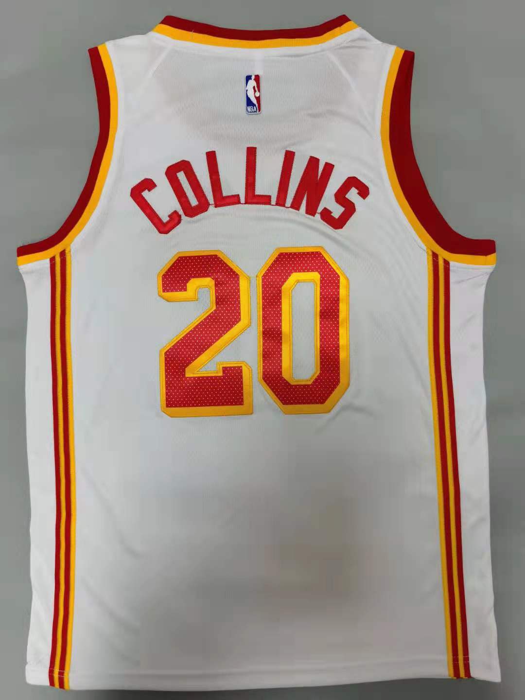 Men's Atlanta Hawks John Collins #20 White 2020/21 Fast Break Player Jersey1