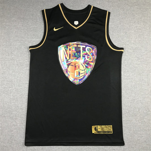 Men's Brooklyn Nets Kevin Durant #7 Black Swingman Player Jersey1