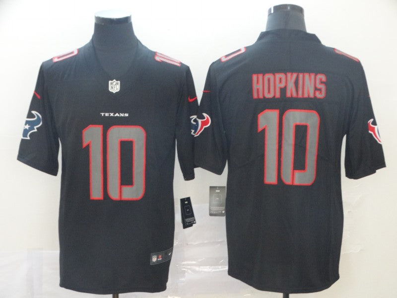 Men's Houston Texans DeAndre Hopkins #10 Black Game Player Jersey1