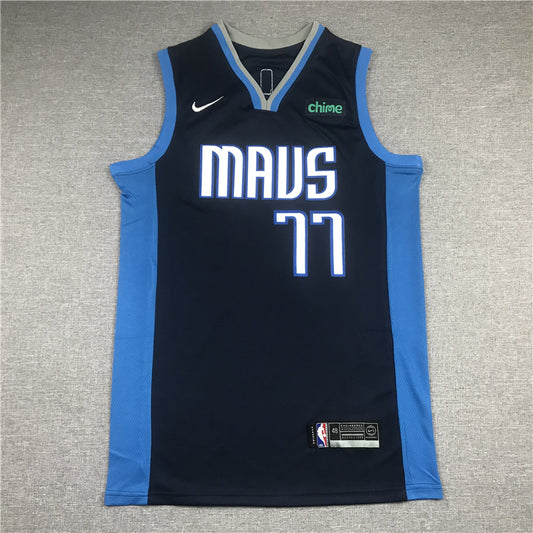 Men's Dallas Mavericks Luka Doncic #77 Navy 2020/21 Swingman Player Jersey1