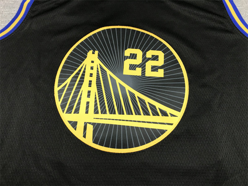 Men's Golden State Warriors Andrew Wiggins #22 City Edition Black Classic Jersey1