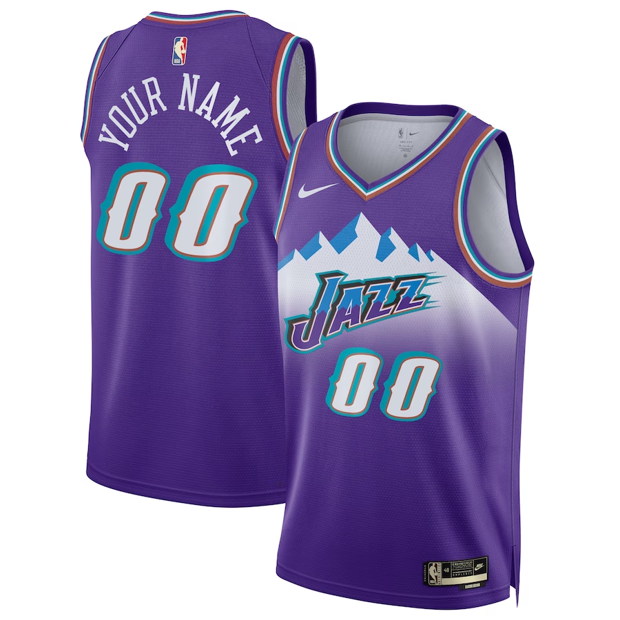 Men's Utah Jazz Purple 2022/23 Custom Swingman Jersey1 - Classic Edition