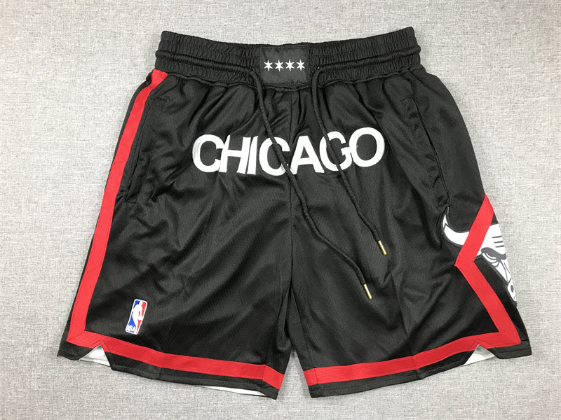 Men's Chicago Bulls Black 2023/24 Pocket Shorts1 City Edition
