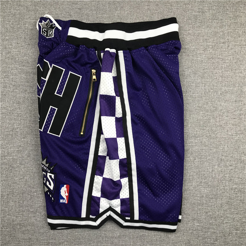 Men's Sacramento Kings SWISH Basketball Shorts1 Purple