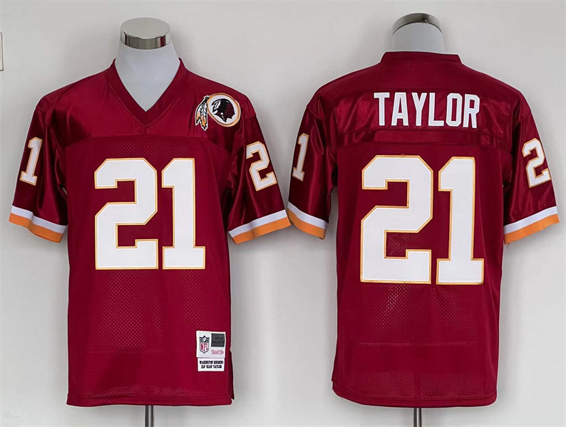 Men's Washington Redskins Sean Taylor Mitchell & Ness Burgundy Legacy Replica Jersey1