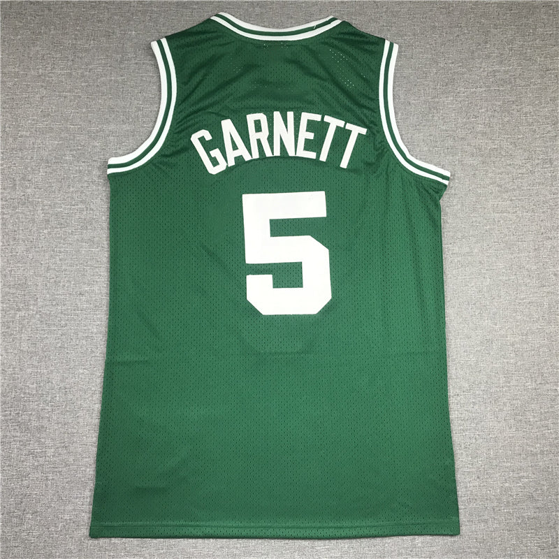 Men's Boston Celtics Kevin Garnett Green 2005-06 Hardwood Classics Player Jersey1