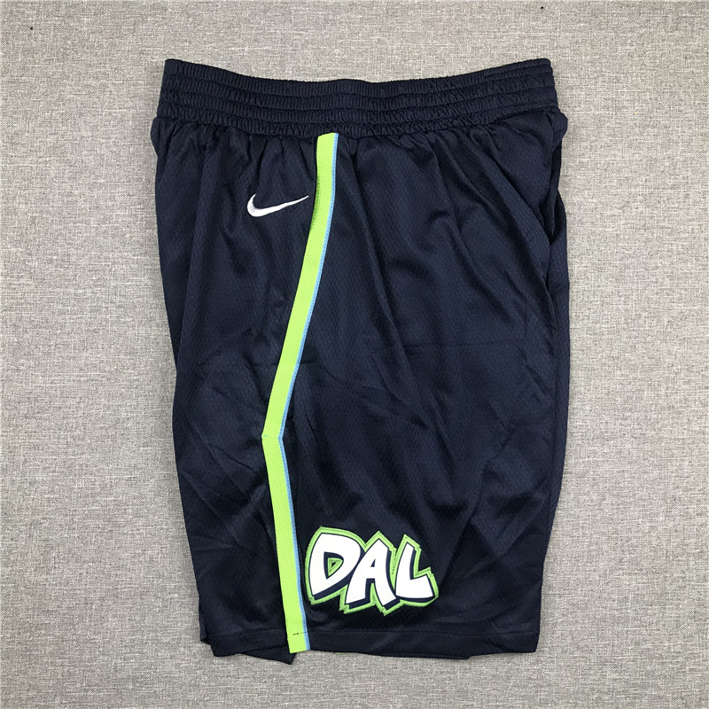 Men's Dallas Mavericks Navy City Edition Basketball Shorts1