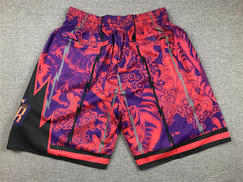 Men's Toronto Raptors Fuchsia Year of the Tiger Edition Pocket Shorts1