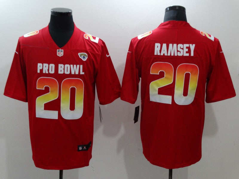Men's Jacksonville Jaguars Jalen Ramsey #20 Red Game Jersey1