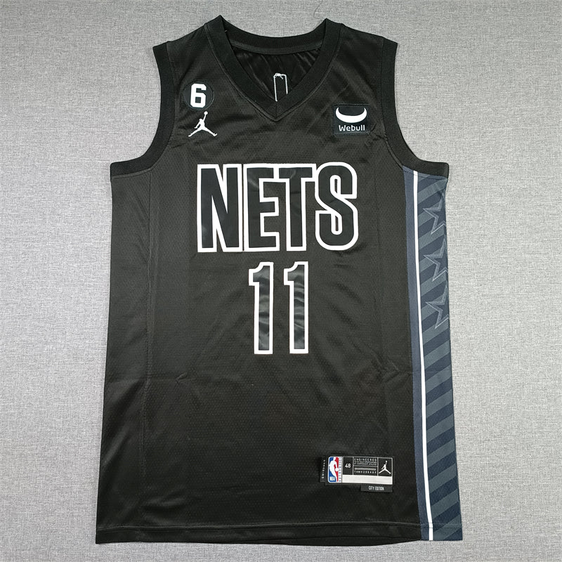 Men's Brooklyn Nets Kyrie Irving #11 Black 2022/23 Statement Edition Swingman Jersey1