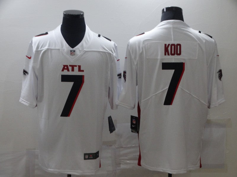 Men's Atlanta Falcons Younghoe Koo #7 White Game Jersey1