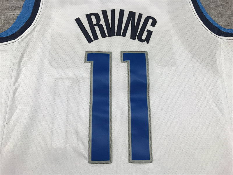 Men's Dallas Mavericks Kyrie Irving #11 White Fastbreak Jersey1 - Association Edition
