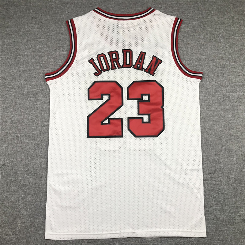Men's Chicago Bulls Michael Jordan #23 White 1998 All Star Hardwood Classics Authentic Jersey1