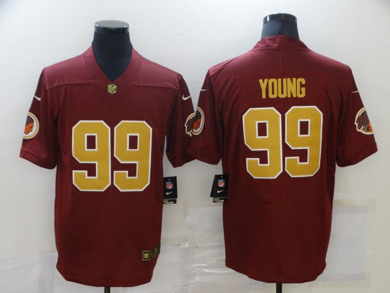 Men's Washington Commanders Chase Young #99 Red Player Game Jersey1