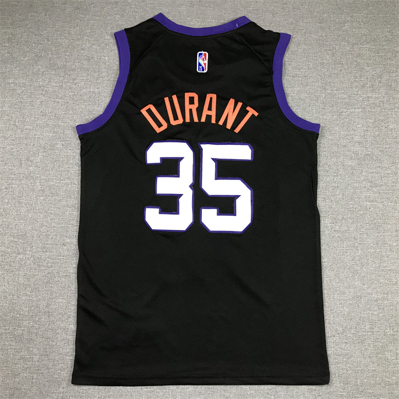 Men's Phoenix Suns Kevin Durant #35 Black Swingman Jersey1 - City Edition