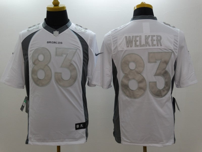 Men's Denver Broncos Wes Welker #83 White Game Jersey1