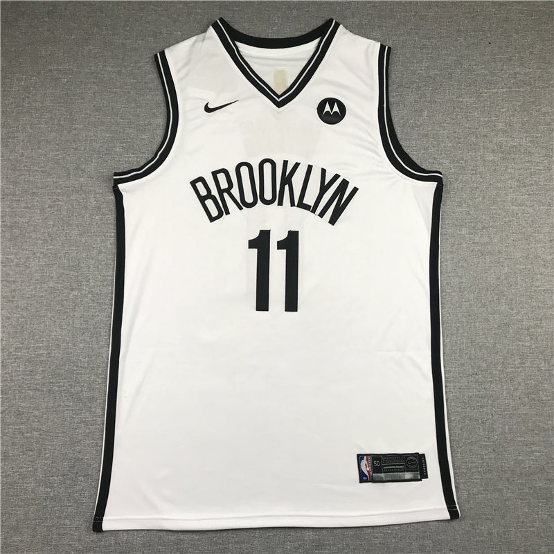 Men's Brooklyn Nets Kyrie Irving White 2019 Fast Break Player Movement Jersey1