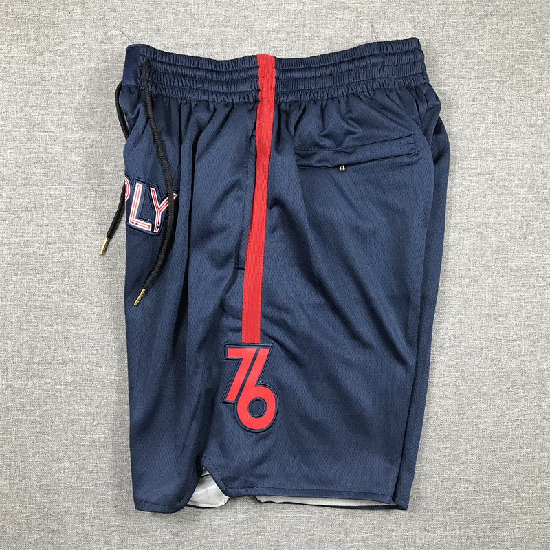 Men's Philadelphia 76ers Navy 2023/24 Pocket Shorts1 City Edition