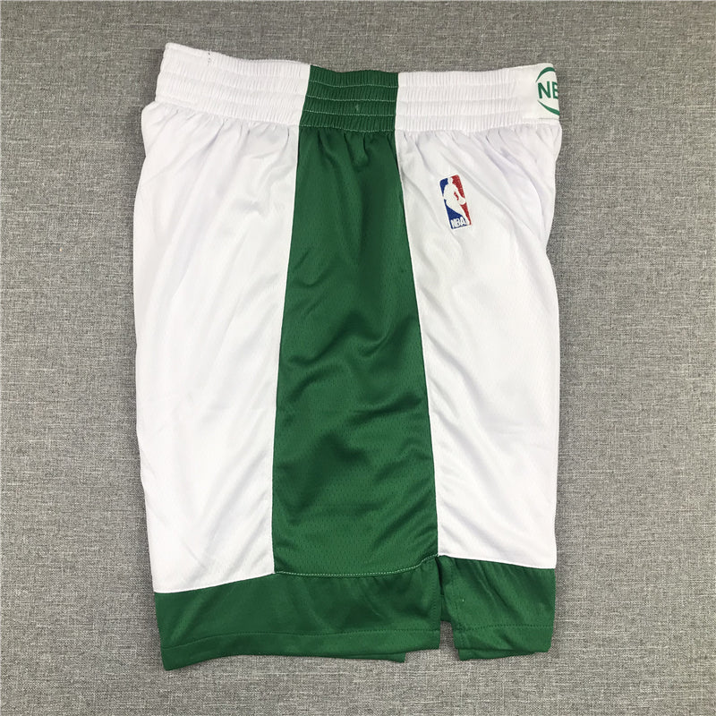 Men's Boston Celtics White/Green City Edition Basketball Shorts1
