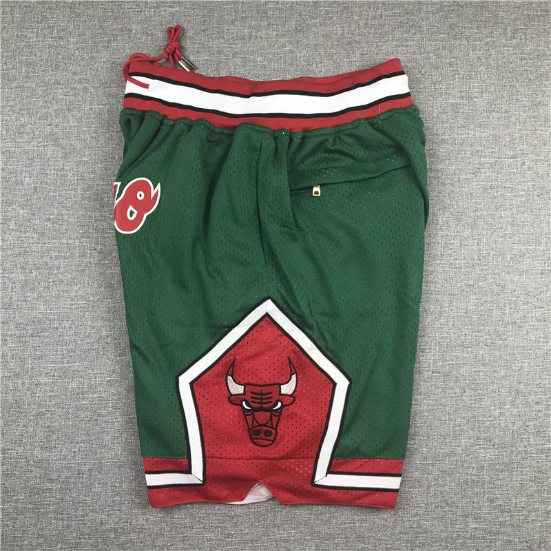 Men's Chicago Bulls Green 2008-09 Hardwood Classics Authentic Basketball Shorts1