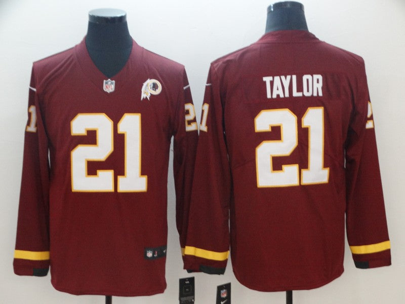 Men's Washington Commanders Sean Taylor #21 Red Authentic Game Jersey1