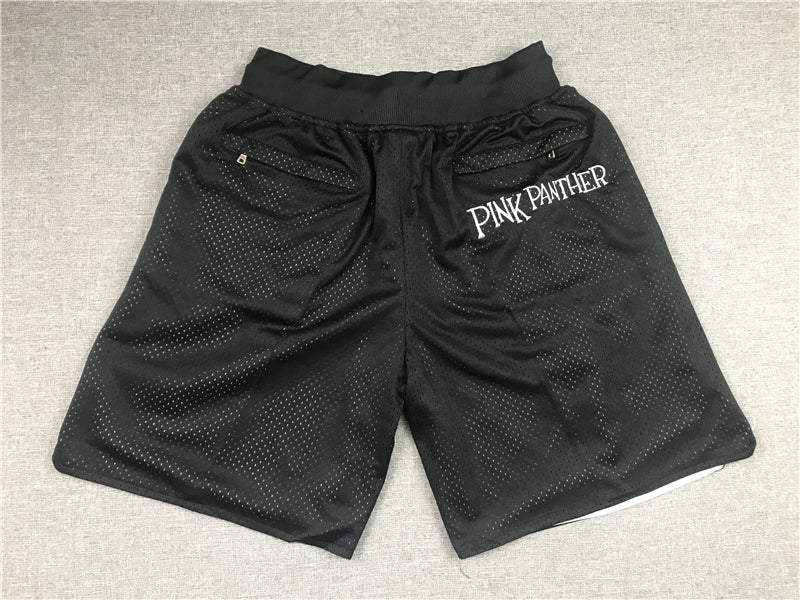 Men's Miami Heat Pink Panther Black Basketball Shorts1