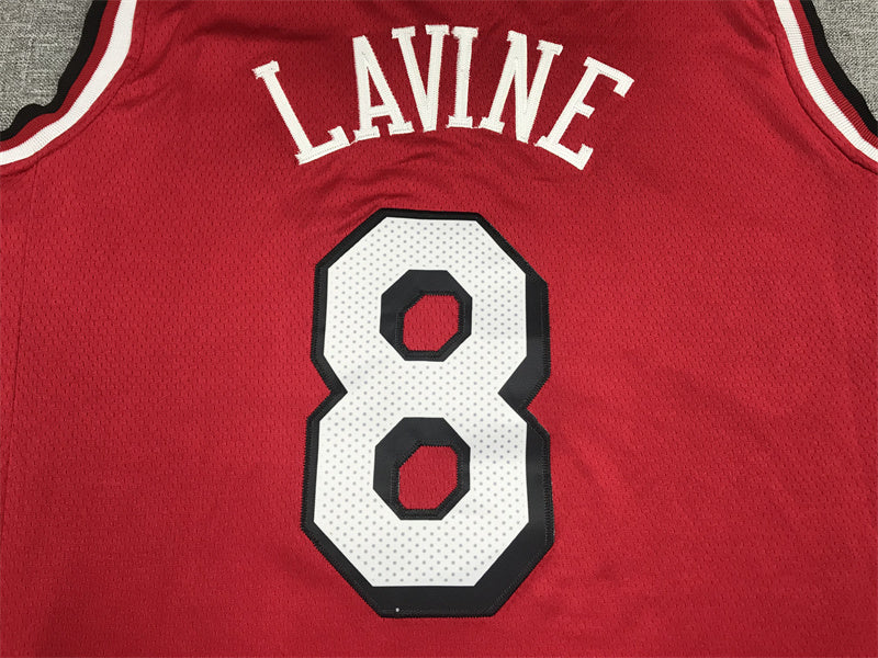 Men's Chicago Bulls Zach LaVine #8 Red 2021/22 Swingman Jersey1