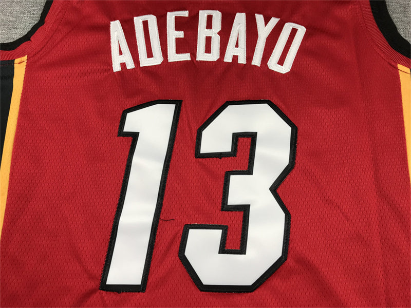 Men's Miami Heat Bam Adebayo #13 Red 2022/23 Swingman Jersey1 - Statement Edition