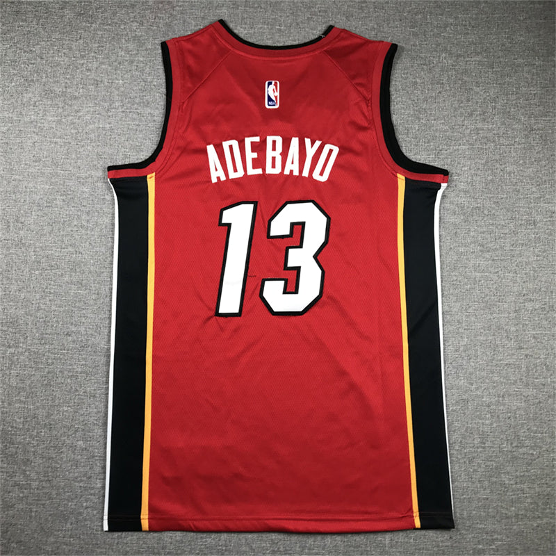 Men's Miami Heat Bam Adebayo #13 Red 2022/23 Swingman Jersey1 - Statement Edition