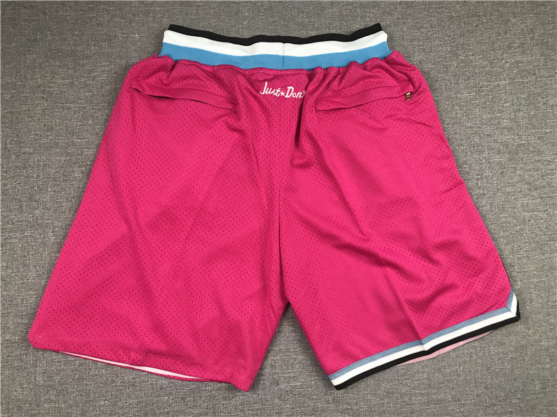 Men's Miami Heat Pink Basketball Shorts1