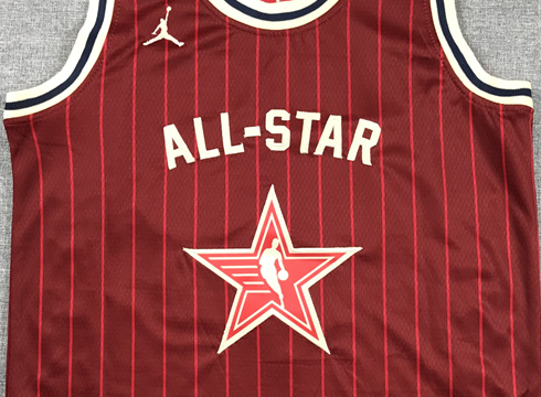 Men's Los Angeles Lakers LeBron James #23 Crimson 2024 NBA All-Star Game Swingman Jersey1