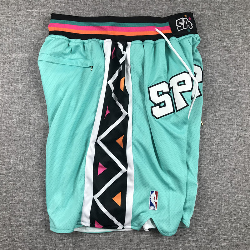 Men's San Antonio Spurs Green City Edition Pocket Shorts1