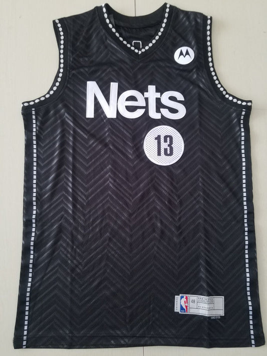 Men's Brooklyn Nets James Harden #13 Black 2020/21 Swingman Player Jersey1