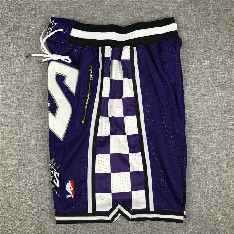 Men's Sacramento Kings Purple Basketball Shorts1