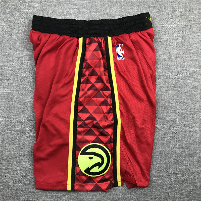 Men's Atlanta Hawks Red Basketball Retro Shorts1