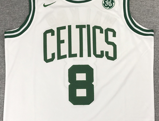 Men's Boston Celtics Kemba Walker #8 NBA White Game Jersey1
