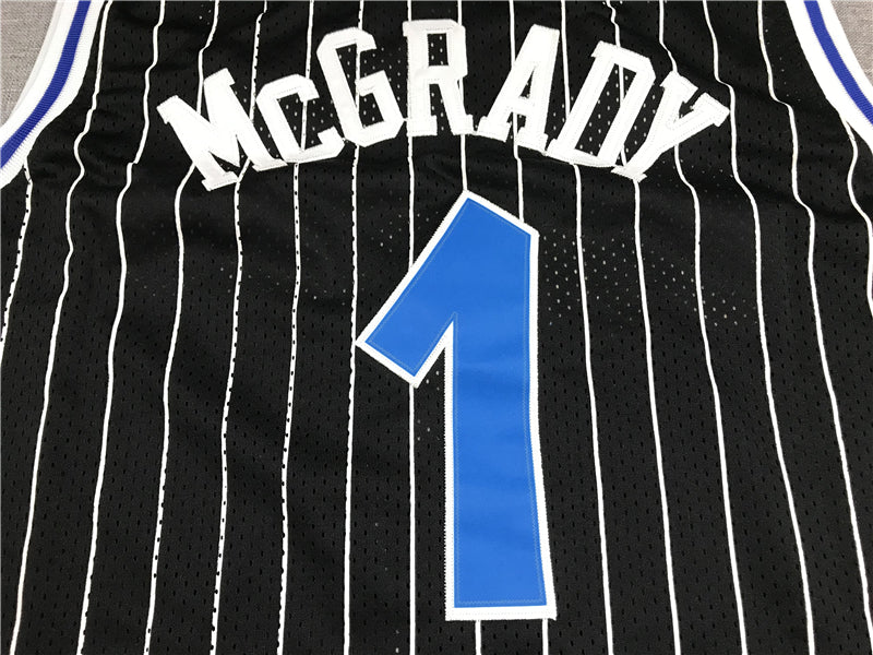 Men's Orlando Magic Tracy McGrady 2003-04 Black Hardwood Classics Swingman Jersey1