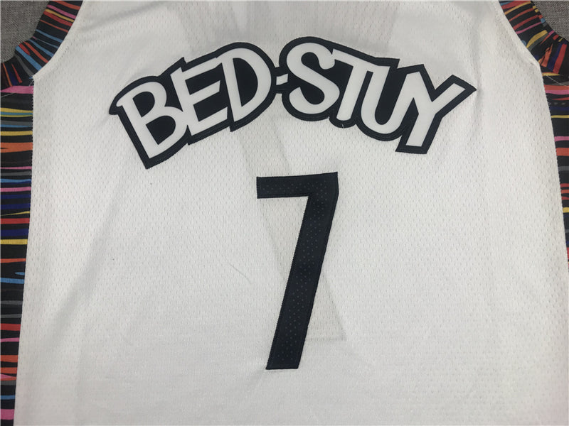 Men's Brooklyn Nets Kevin Durant #7 White Swingman Jersey1 - City Edition