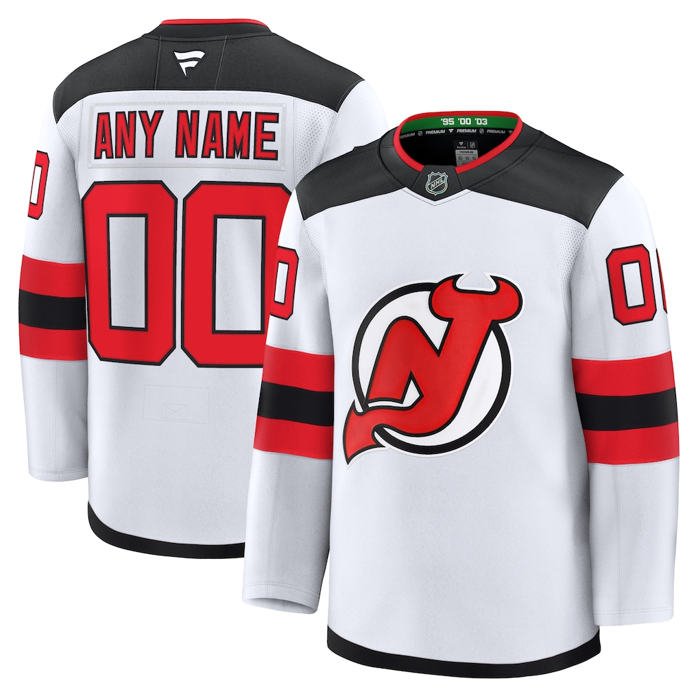 New Jersey Devils White Away Premium Custom Jersey - JerseysFreak