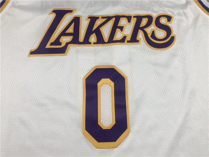 Men's Los Angeles Lakers Russell Westbrook #0 NBA White 2020/21 Swingman Jersey1