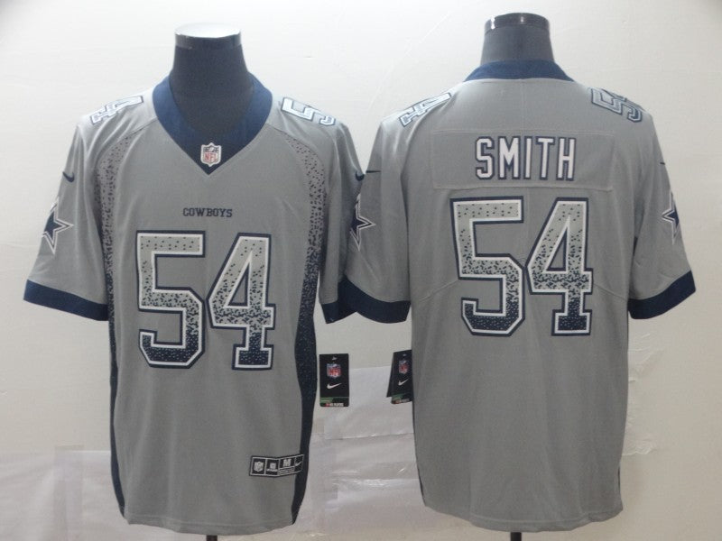 Men's Dallas Cowboys Jaylon Smith #54 Gray Game Jersey1