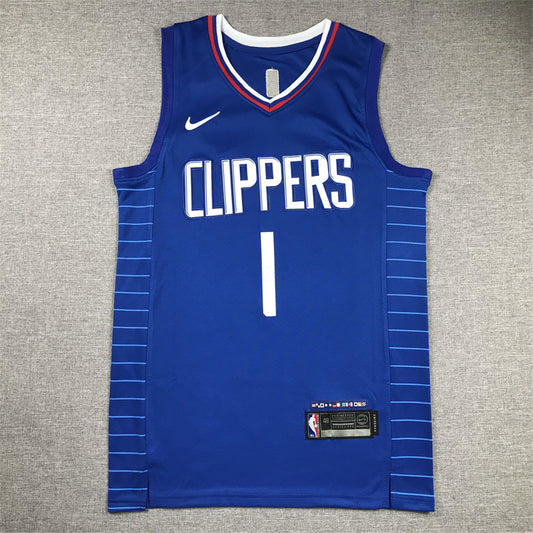 Men's LA Clippers James Harden #1 Royal Swingman Jersey1 - Icon Edition