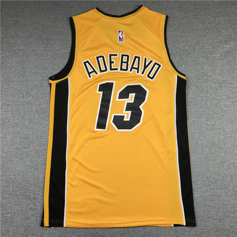 Men's Miami Heat Bam Adebayo #13 Gold 2020/21 Swingman Player Jersey1