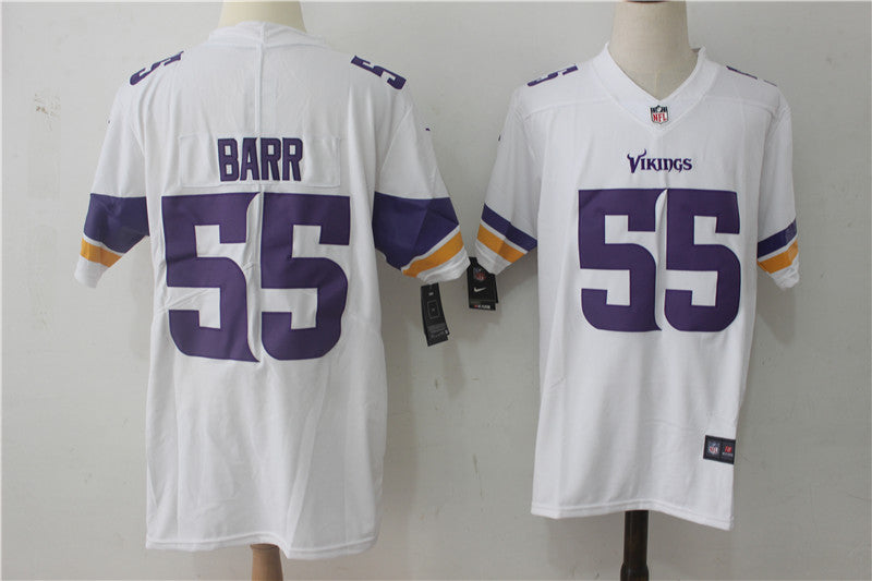 Men's Minnesota Vikings Anthony Barr #55 White Game Jersey1