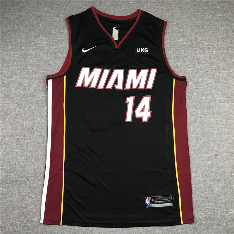 Men's Miami Heat Tyler Herro #14 Black 2022/23 Fast Break Replica Jersey1 - Icon Edition